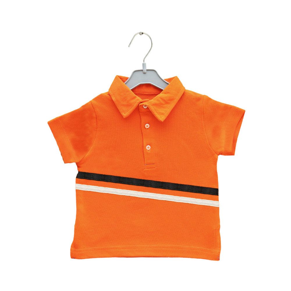 Prokids Baby Button Up Polo Shirt Orange