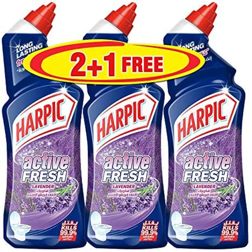 Harpic Toilet Cleaner Powerful 10x Better Cleaning Lavender 900ml