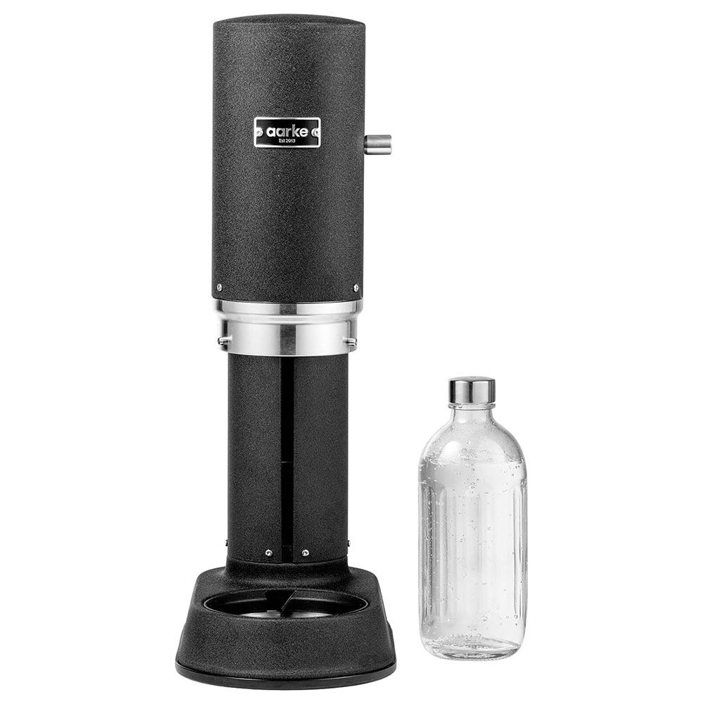 Aarke Carbonator Pro With Glass Bottle Matte Black