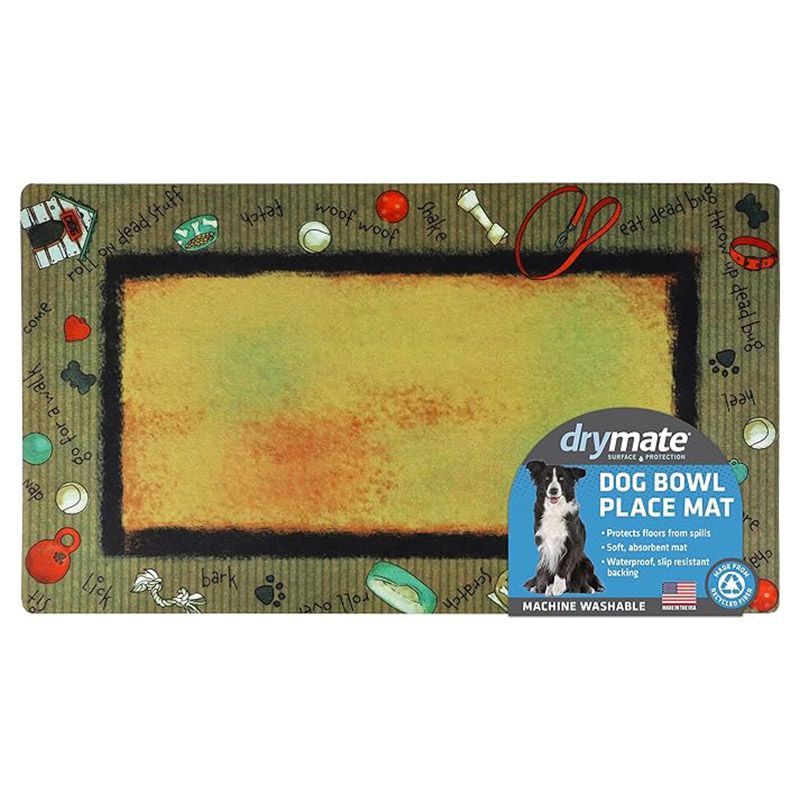 16 x 28 Drymate Pet Bowl Placemat with Slip Resistant Backing