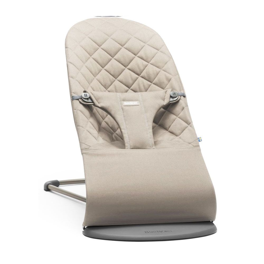 BabyBjorn Bouncer Bliss Woven Sand Grey