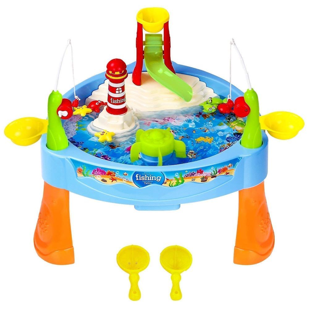 Little Angel - Kids Electric Fishing Toys Table w/ Light & Music