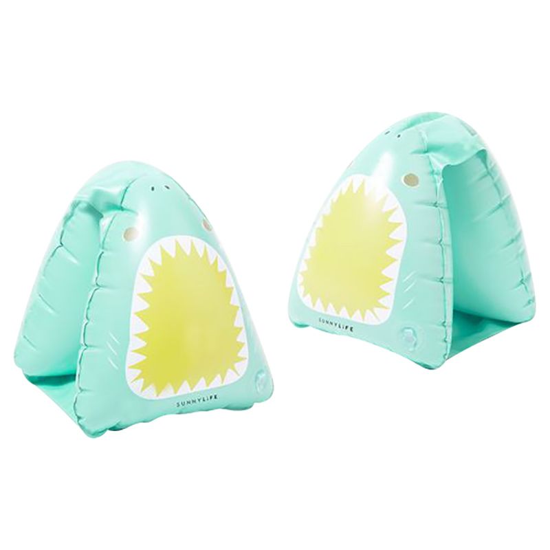 Swim Vest 2-3  Salty the Shark Aqua Neon Yellow - SUNNYLiFE – SUNNYLiFE US