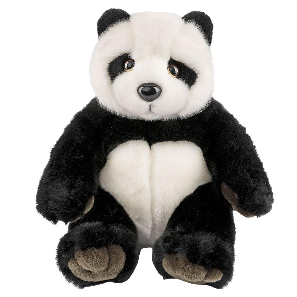 Living Nature Panda With Sound Plush Toy Black White 25cm