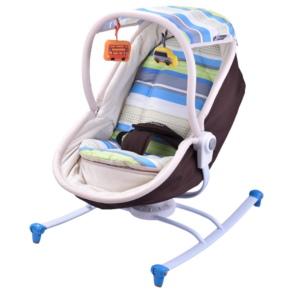 Mamalove 2 In 1 Rocker Bassinet Blue