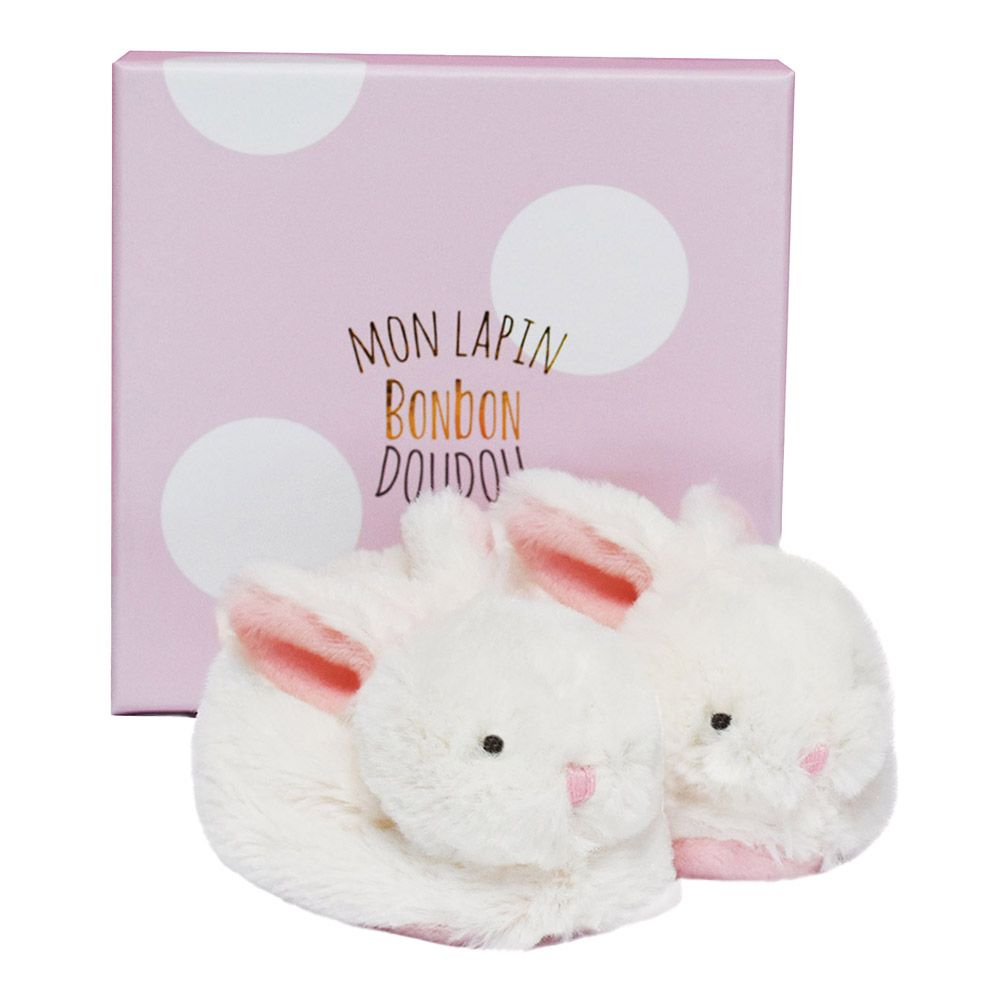 Doudou et Compagnie Star Pink Bunny Musical Pull Toy