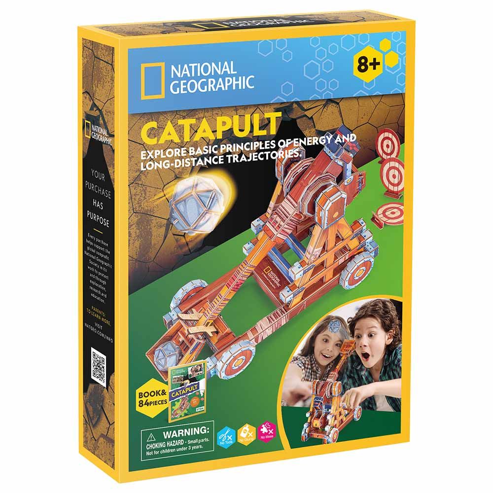 Cubicfun - National Geographic 3D Puzzle Catapult - 84pcs