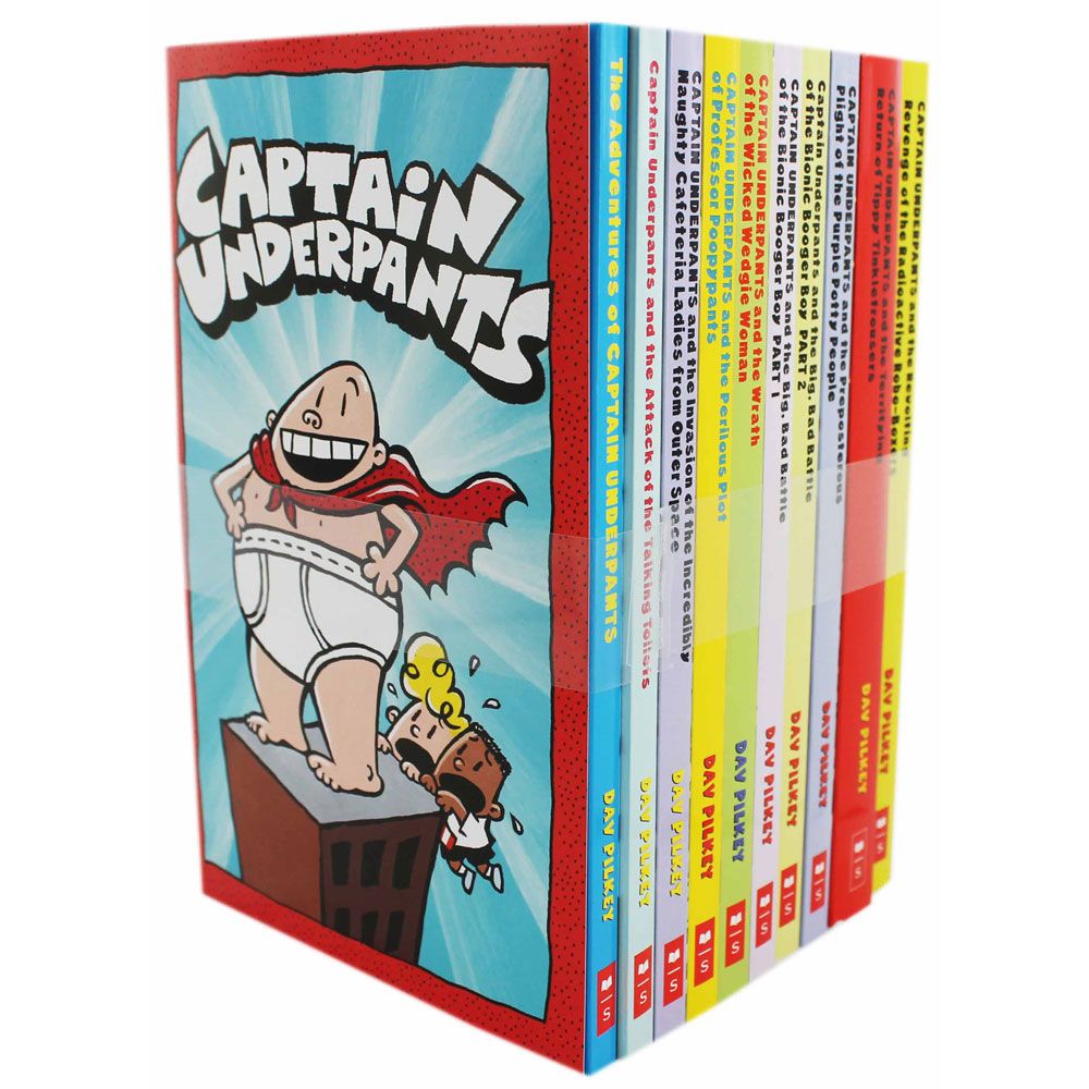 Captain Underpants 10 Book Box Set