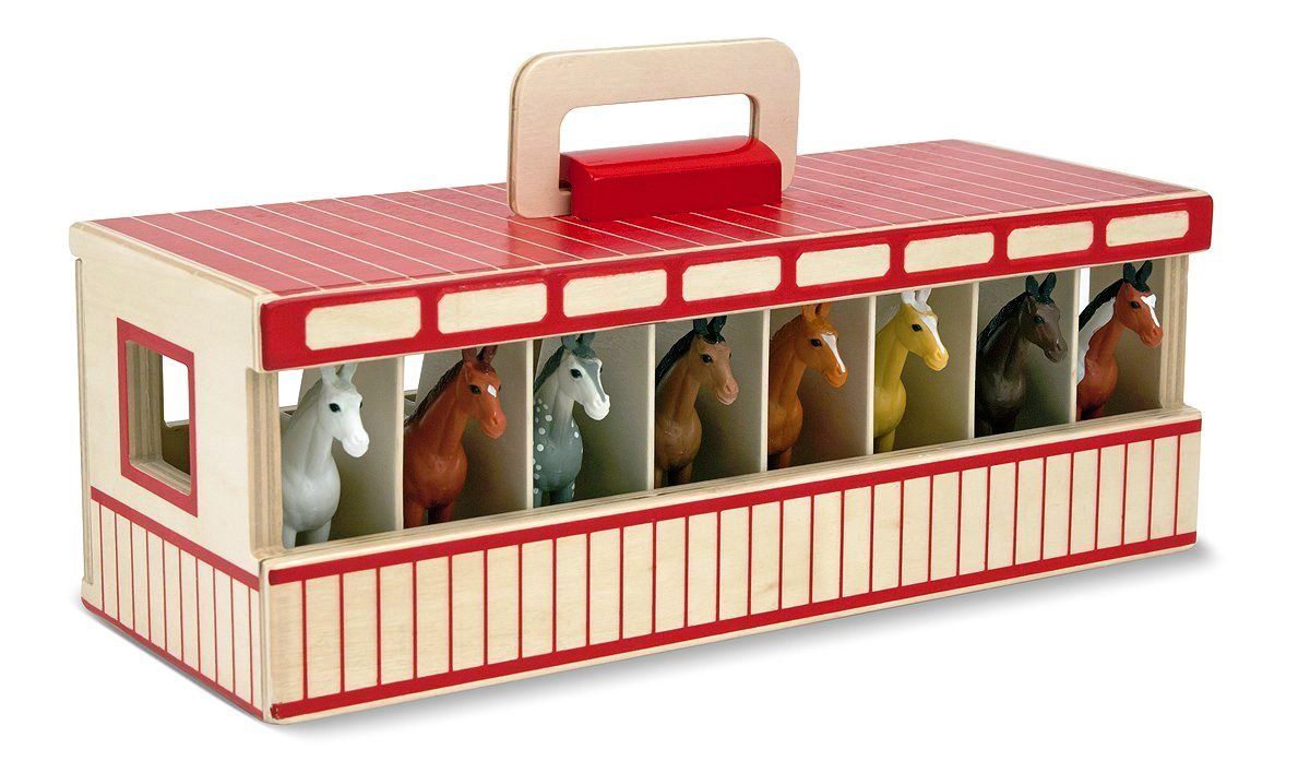 Melissa and doug hot sale take along stable