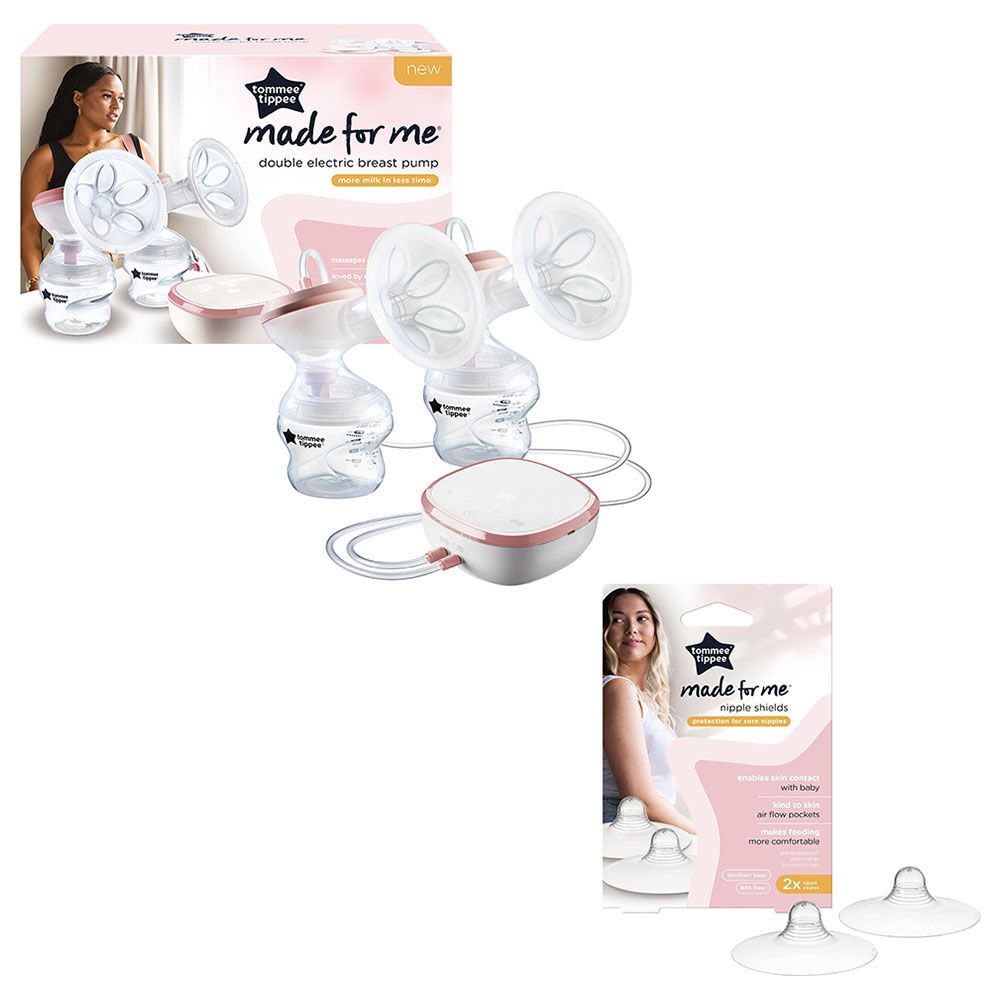 Tommee Tippee Made for Me Breast Milk Collector Bottles, 2-in-1