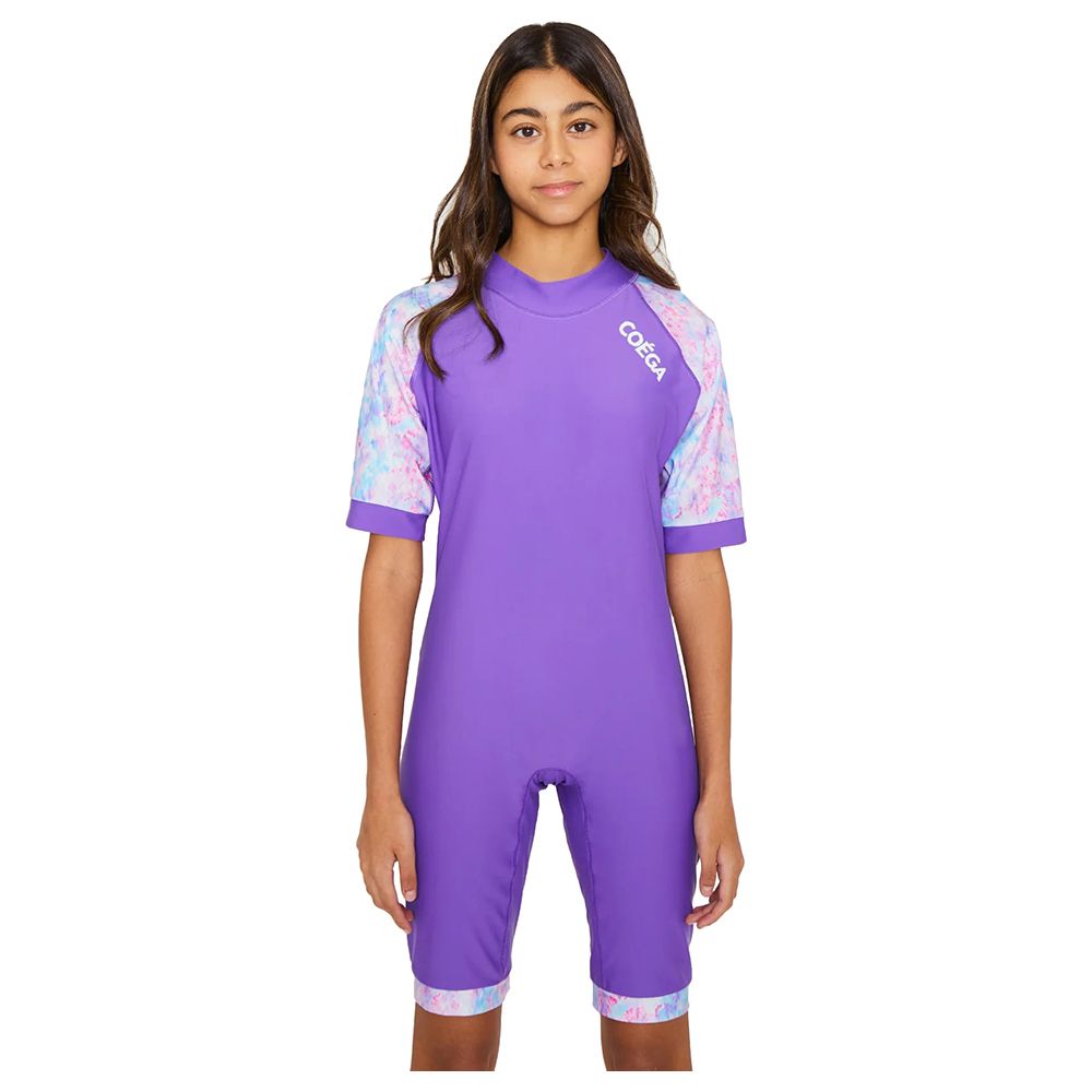 Kidz Swimmers Girls Orchid Purple UV Legionnaire Cap Upf 50+ - L (Approx 10 Years Plus)