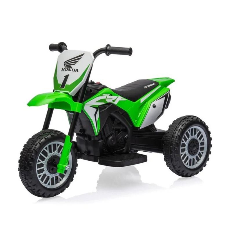 أمشام - دراجة نارية هوندا CRF-450R بثلاث عجلات للأطفال - 6 فولت - أخضر