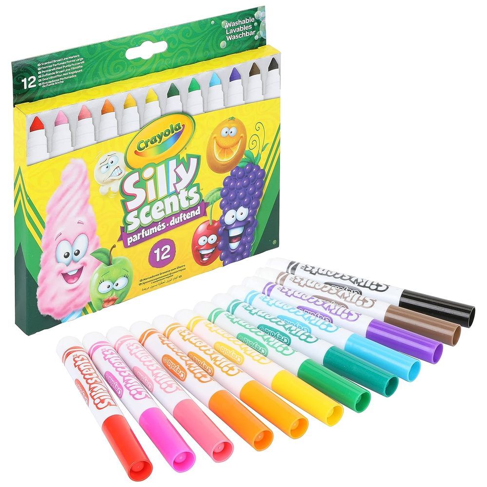 Crayola - Silly Scents Smash Ups Coloured Pencils - 12pcs