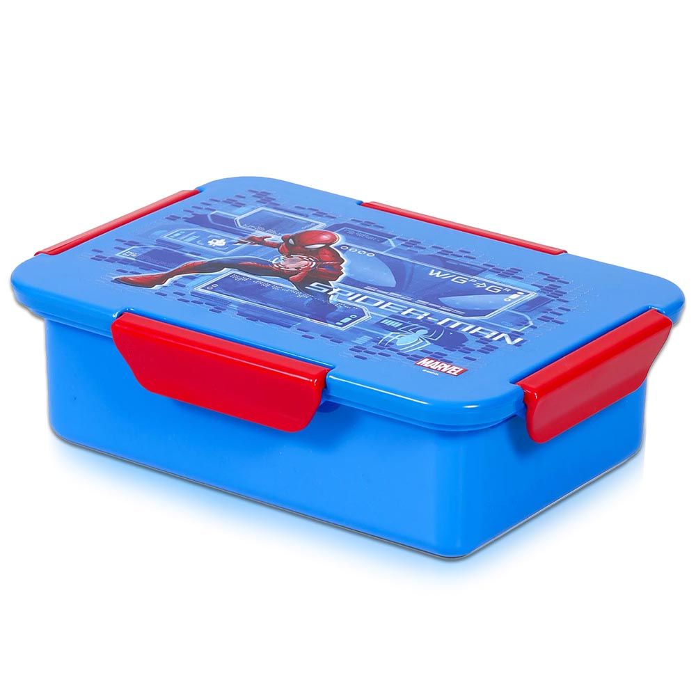 Marvel Spider-Man 6 / 4 Compartment Convertible Bento Tritan Lunch Box -  Black