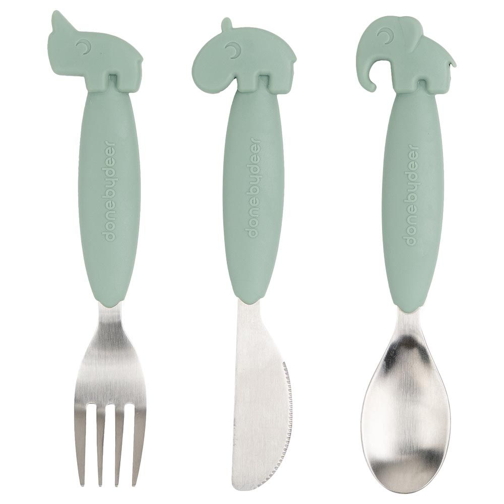 Mushie - Fork & Spoon - Ivory  Buy at Best Price from Mumzworld