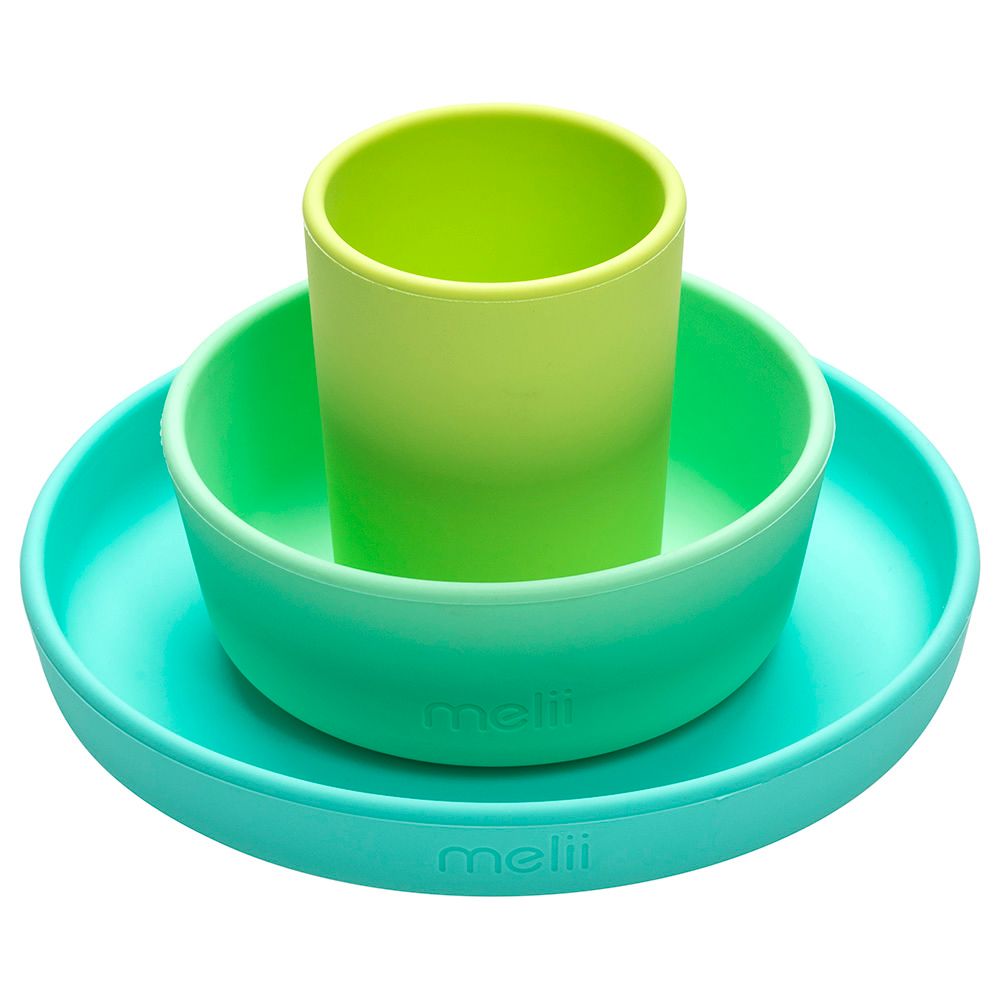 melii Silicone Baby Food Freezer Tray with Lid (Mint)