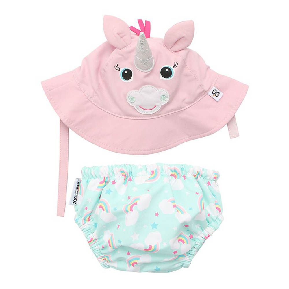 ZOOCCHINI Baby/Toddler Reusable Swim Diaper Set - Sophie the Shark