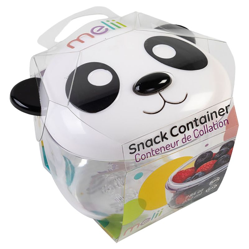 Melii Animal Snack Containers with Lid 2 Pack - Panda & Bear