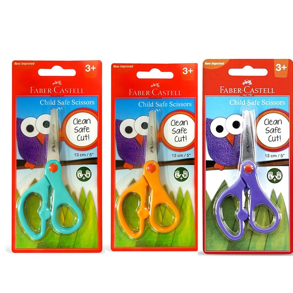 Faber Castell Spring Kids Scissors Children Toddler Safety Scissor