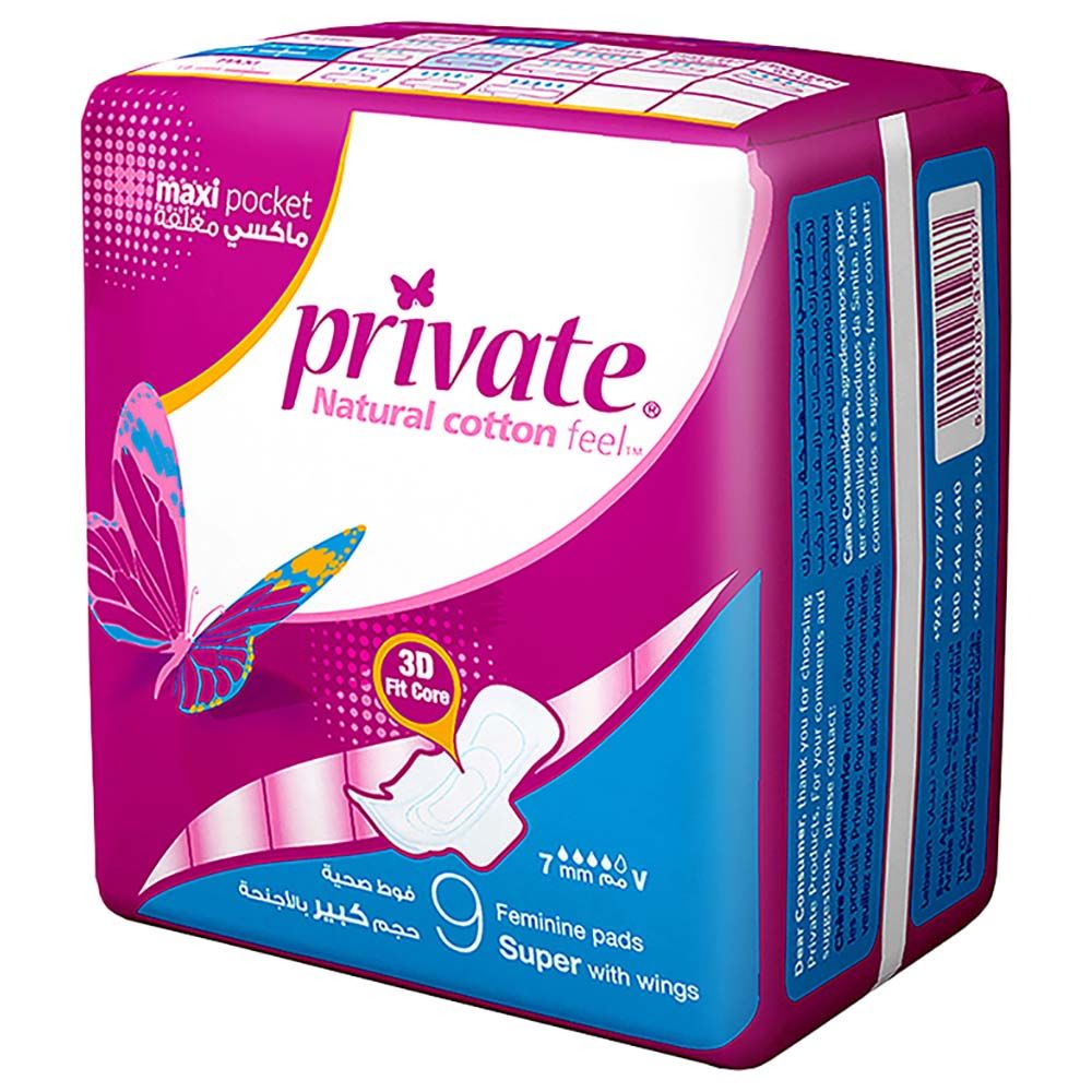 Private Missteen Super 8 Feminine Pads, Intimate Hygiene, MyKady