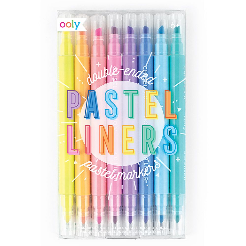OOLY Confetti Stamp Double-Ended Markers - Set of 9