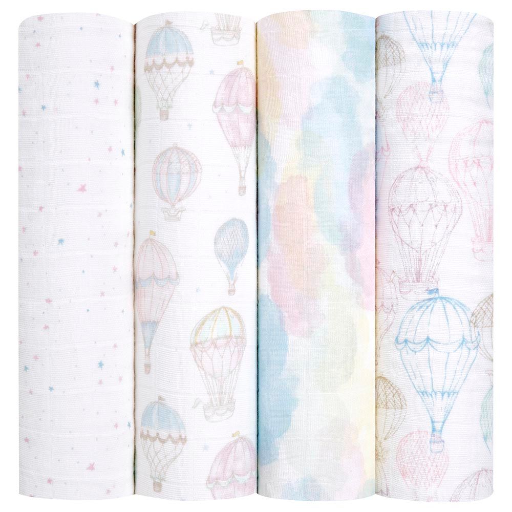 Aden + Anais Organic Muslin Squares (3 Pack) in Above The Clouds