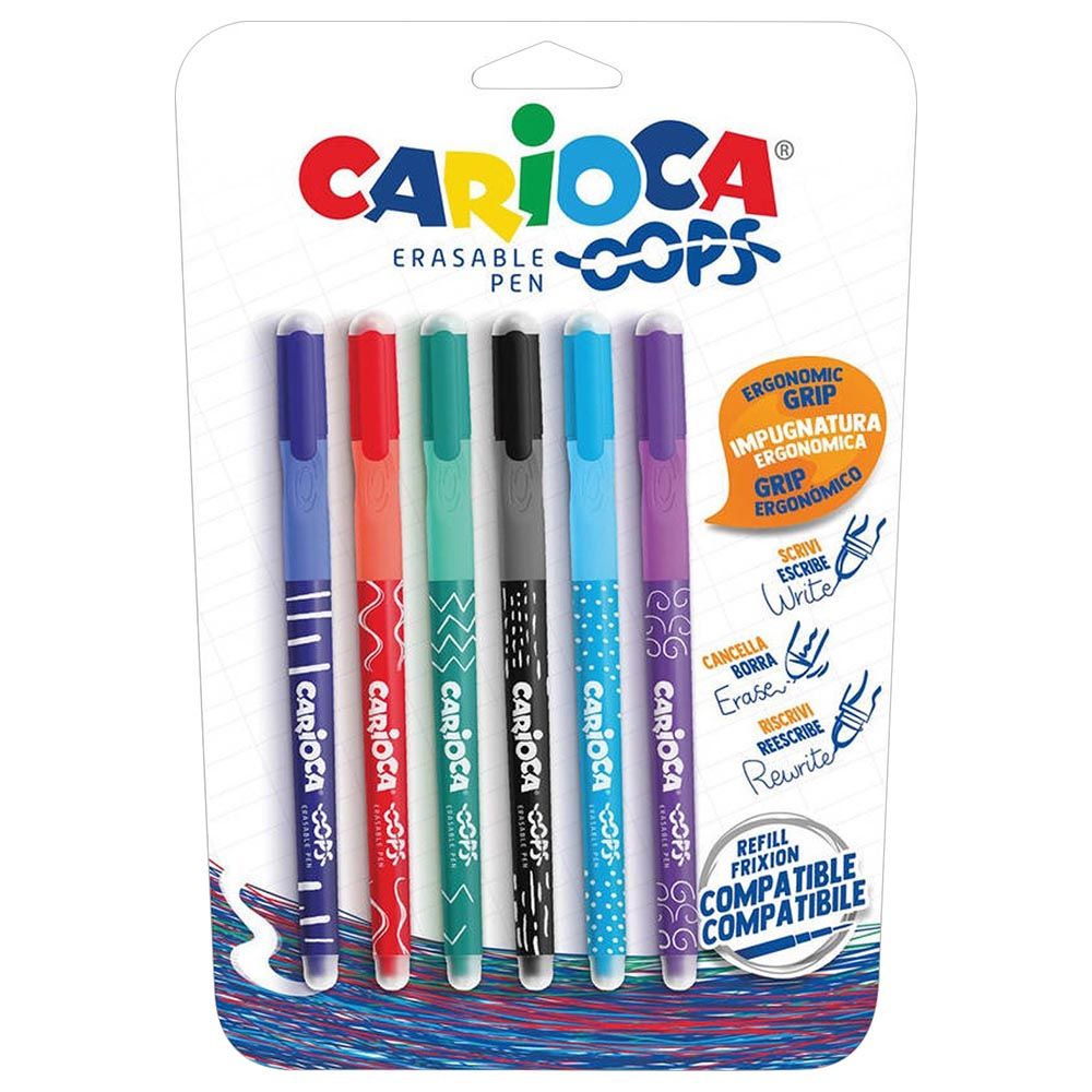 CARIOCA JUMBO 24 SUPERWASHABLE FELT TIP PENS BIG MARKERS ASSORTED COLORS  PACK