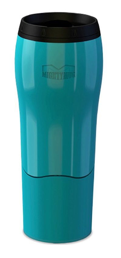 Mighty Mug Solo Metallic Stainless Steel - Rosebud Red