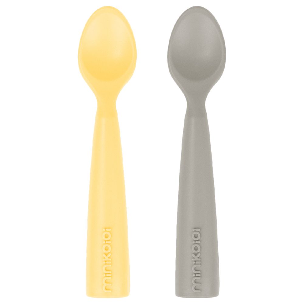  Tommee Tippee Smushee First Self-Feeding Weaning Spoons, Chunky  Handles and Reversible, 4 Months+, Pack of 2 : Baby