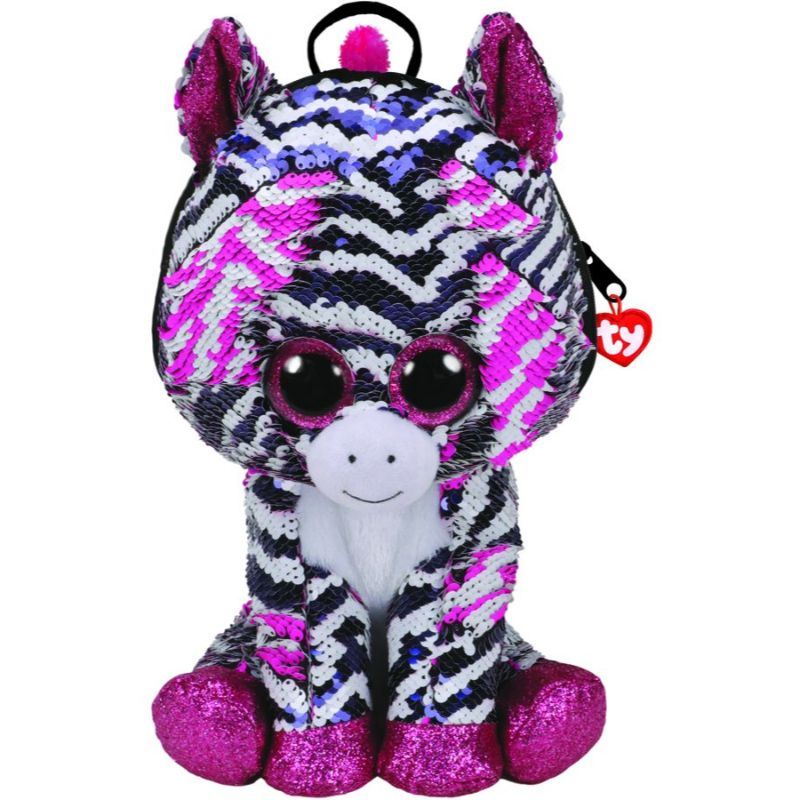 Ty, Toys, 33 Ty Beanie Boo Zoey The Pink Zebra Plushi
