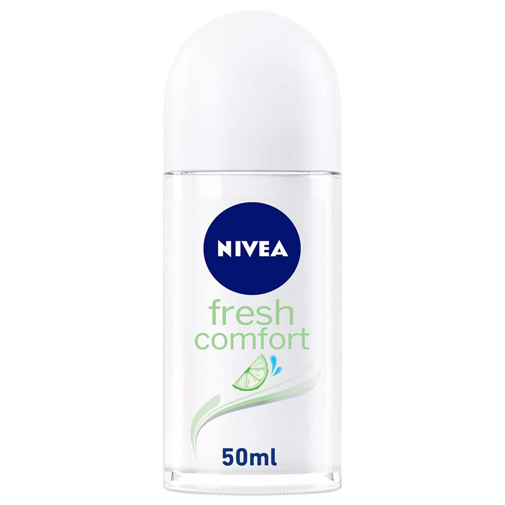 nivea dry comfort deodorant roll-on, 1.7 fluid ounce (pack of 2) 