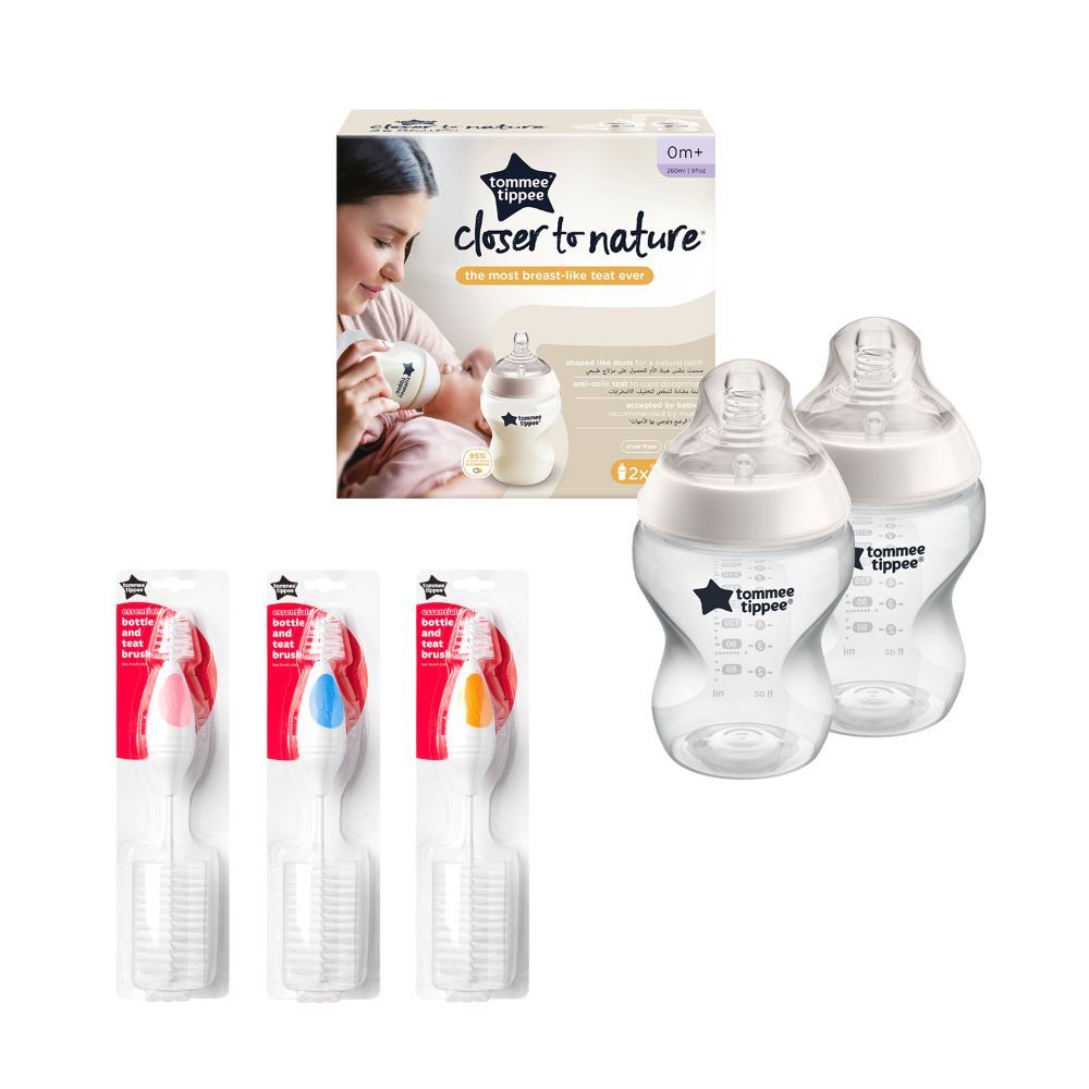 Tommee Tippee Perfect Prep Machine Instant Baby Bottle Maker Feeding Bundle  with Thermometer - Grey / Purple & Blue