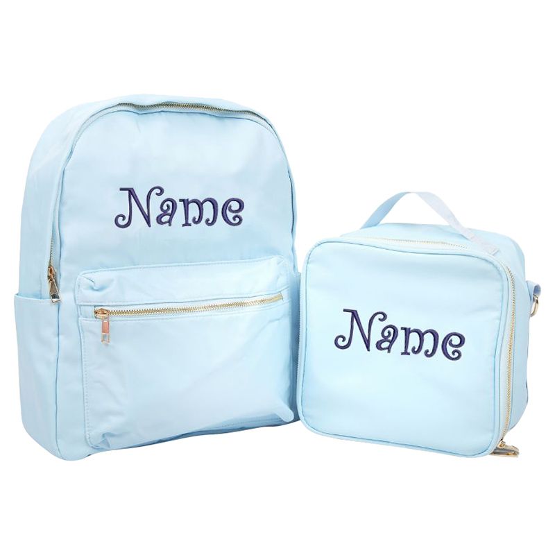 Kids Backpack and Lunchbox Combo. Personalized Embroidered