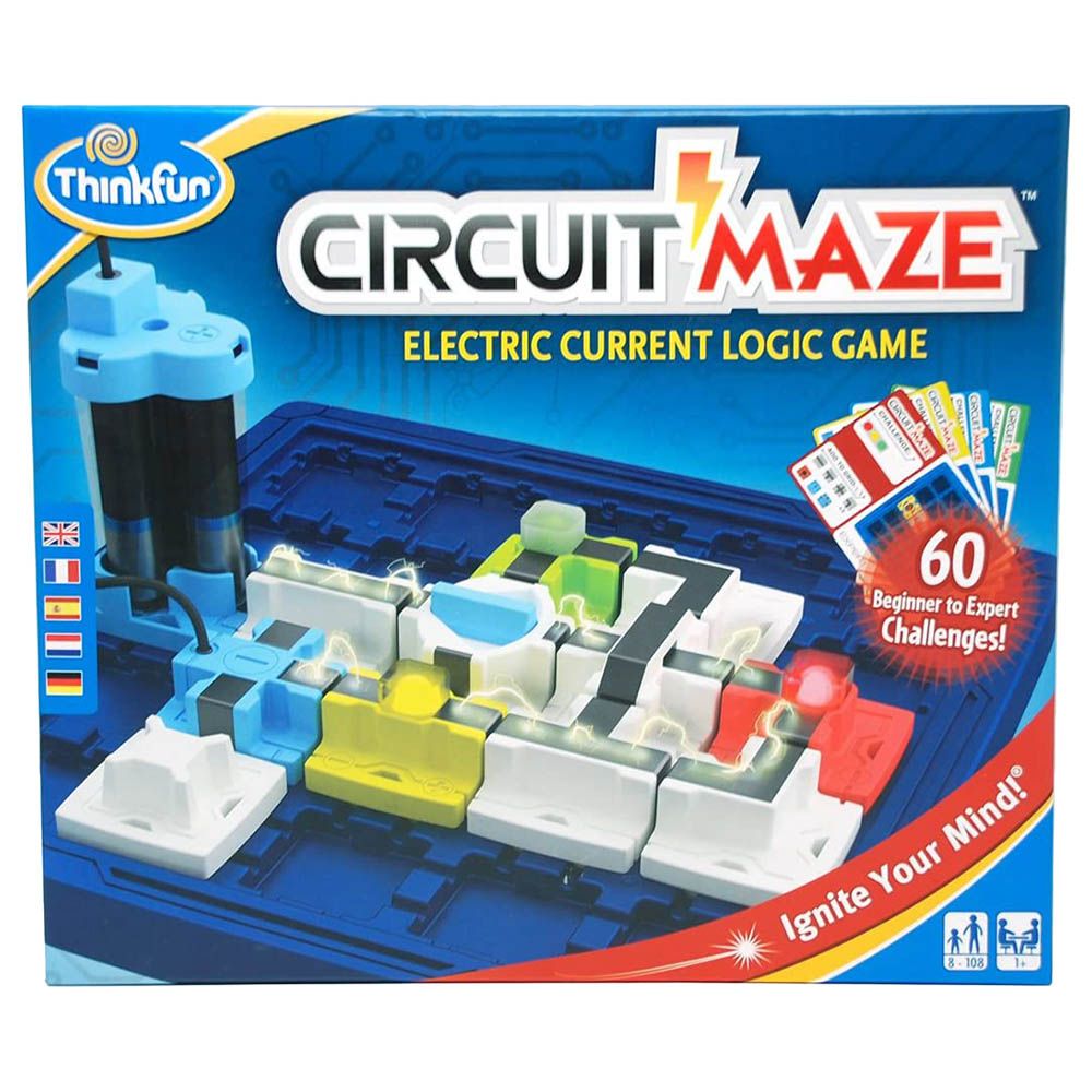 Maze circuit. THINKFUN Serpentiles. Funny Maze Electric game.