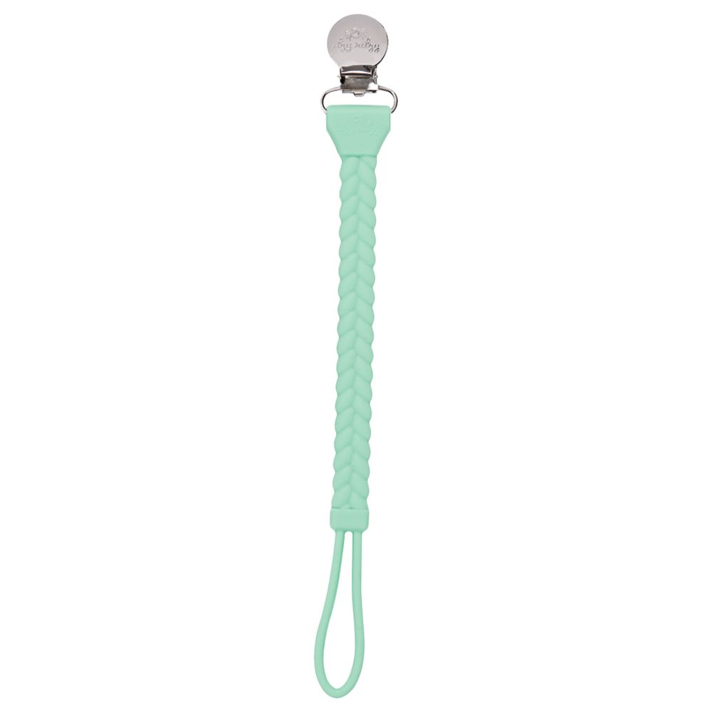 Itzy Ritzy Pink Beaded Sweetie Strap Silicone Pacifier Clip