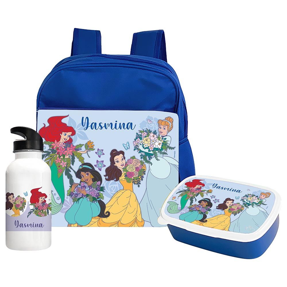 Personalized Disney Princess Backpack and Lunch Box Combo