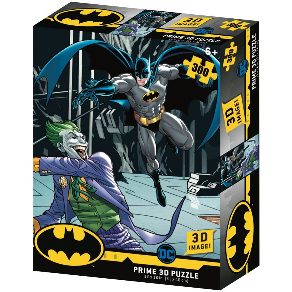 PUZZLE 300 PIECES BATMAN AVEC PELUCHE PRIME 3D – Jardin d'enfants