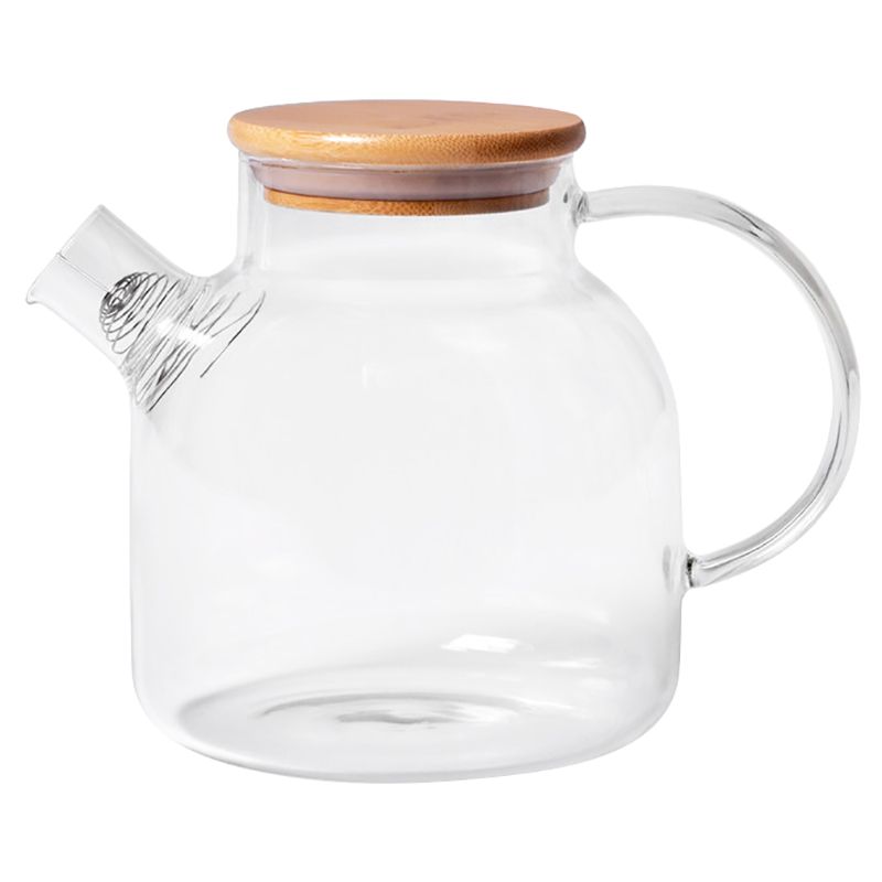 1100ml Glass Teapot with Tea Strainer Removable Tea Filter for Blooming  Loose Tea Leaf Kitchen Home