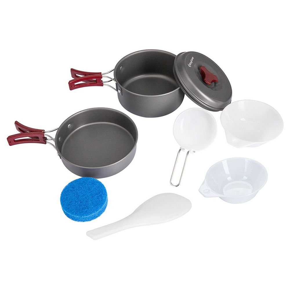 Hisar 6 Piece Teos Egg Pans Cookware Set, Stainless Steel Pan Set