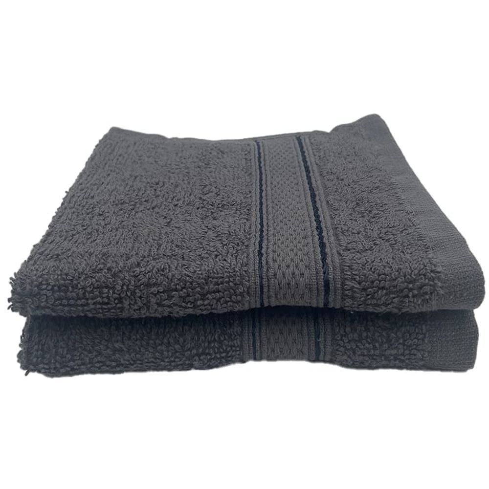 CHARISMA LUXURY MIDNIGHT Blue 4 Piece Bath Set 2 Hand Towels and 2