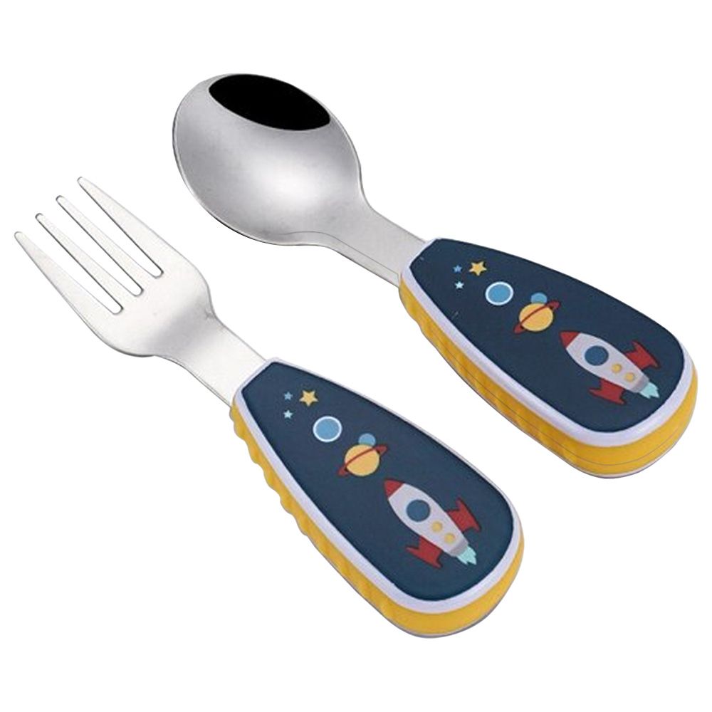 Baby Products Online - 3pcs Children's Box Forks Children's Spoon Stainless  Steel Cutlery Portable Children's Baby Feeding Utensils Tableware Set Baby  Spoons - Kideno