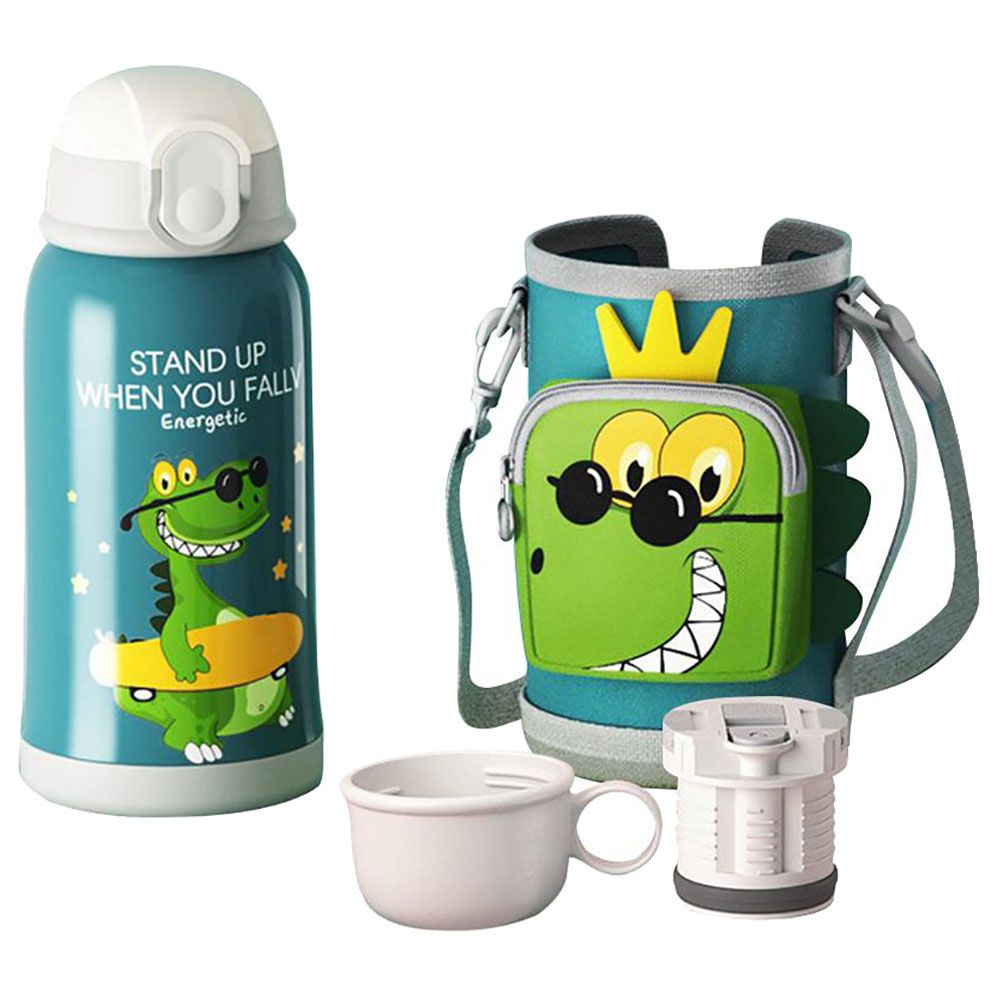 Disney Kermit the Frog Stainless Steel Water Bottle Built In Straw