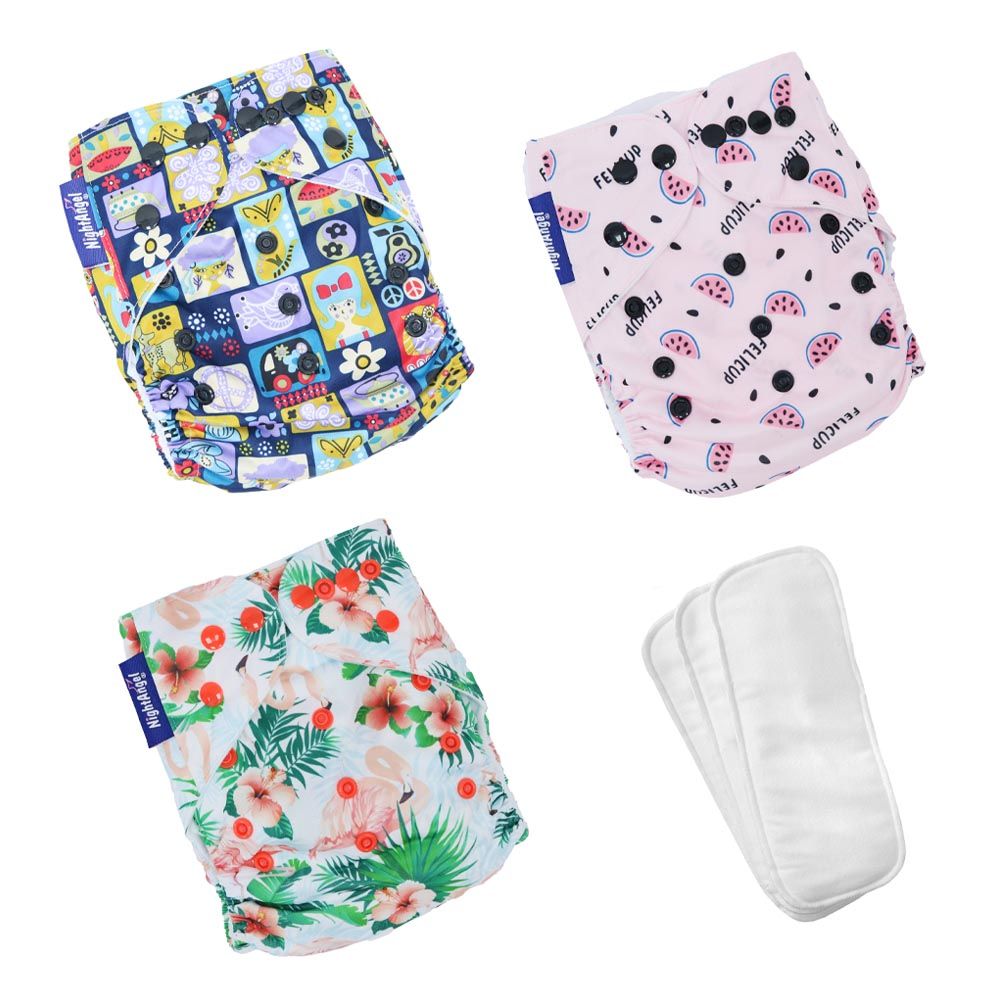 Trendy Dukaan - Reusable Baby Diaper (Multicoloured - Pack of 4) : Buy  Online at Best Price in KSA - Souq is now : Baby Products