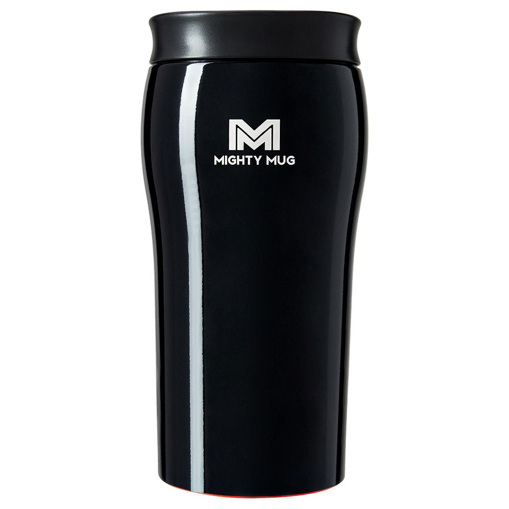 Mighty Mug Solo - Stainless Steel - Midnight Black - 12 oz