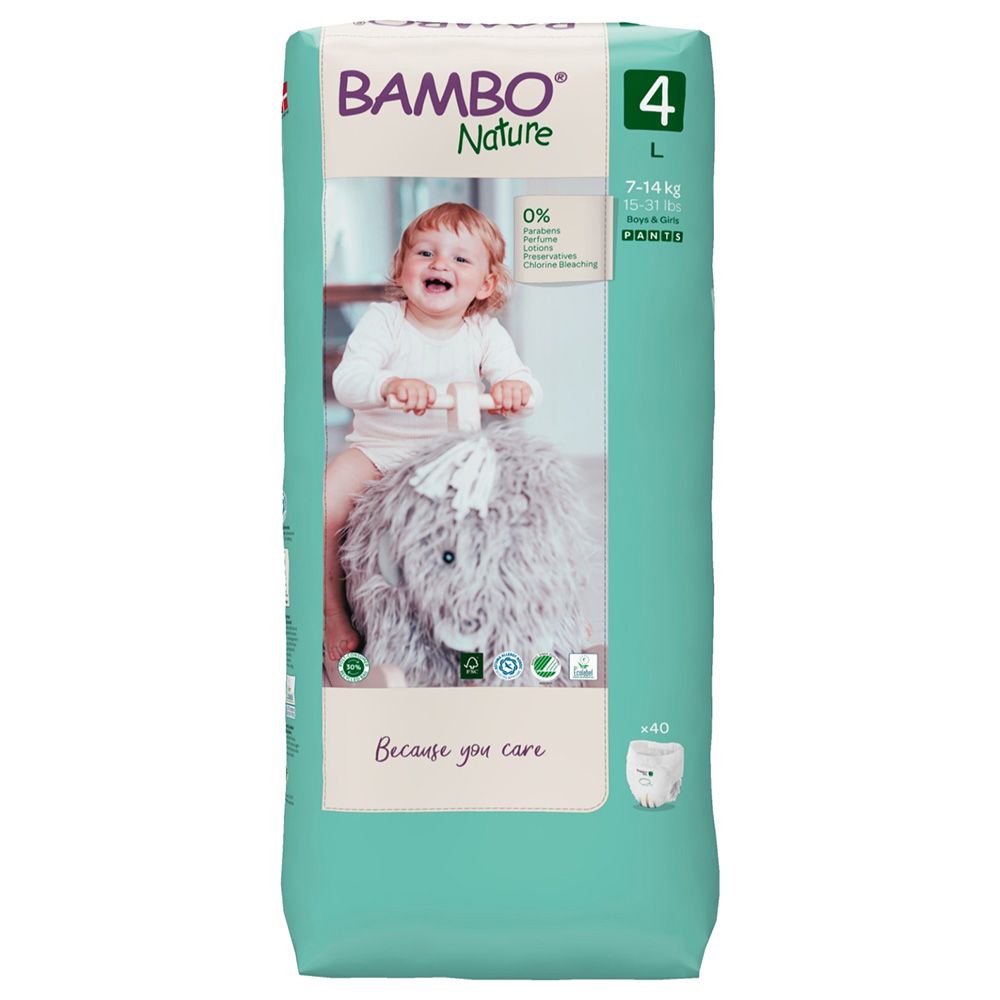 Bambo Nature - Eco-Friendly Diaper Pants - Size 5, 12-20Kg - 76pcs