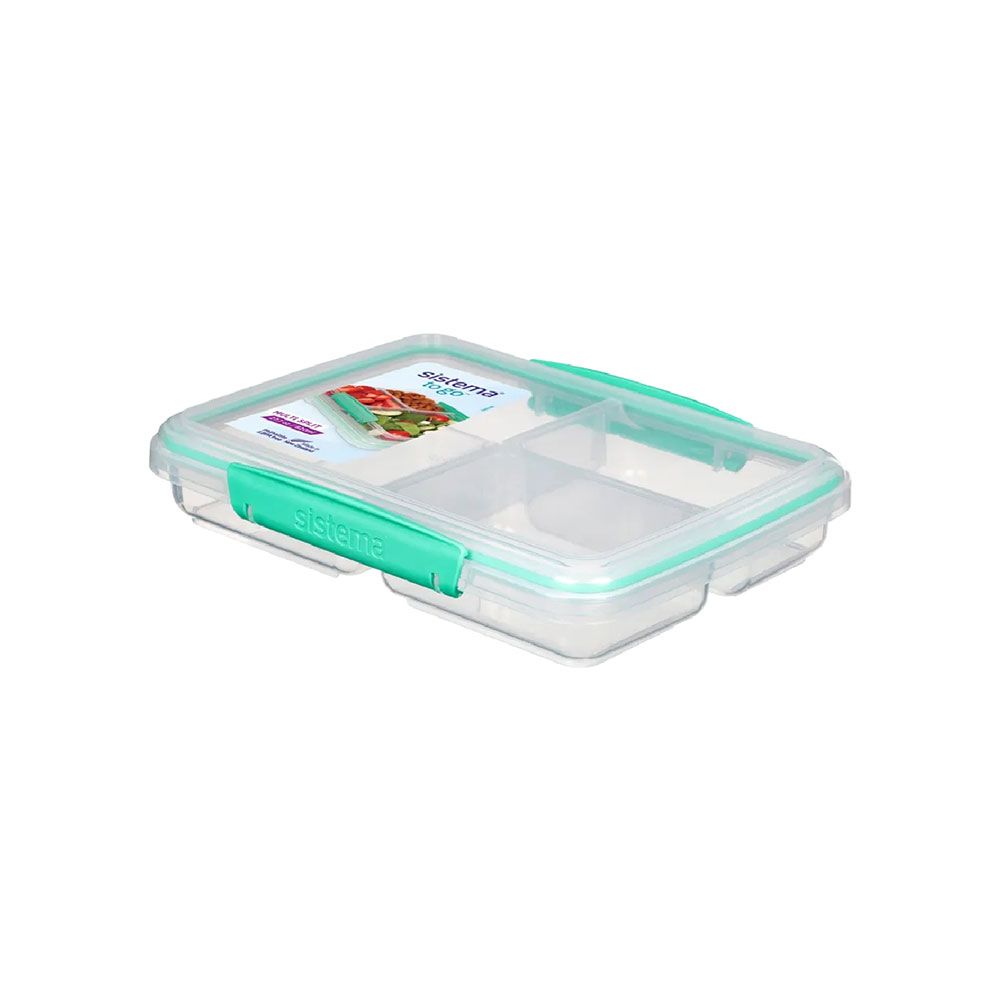  Sistema To Go Collection Bento Lunch Box, Medium, Clear/Pink  Klips: Home & Kitchen