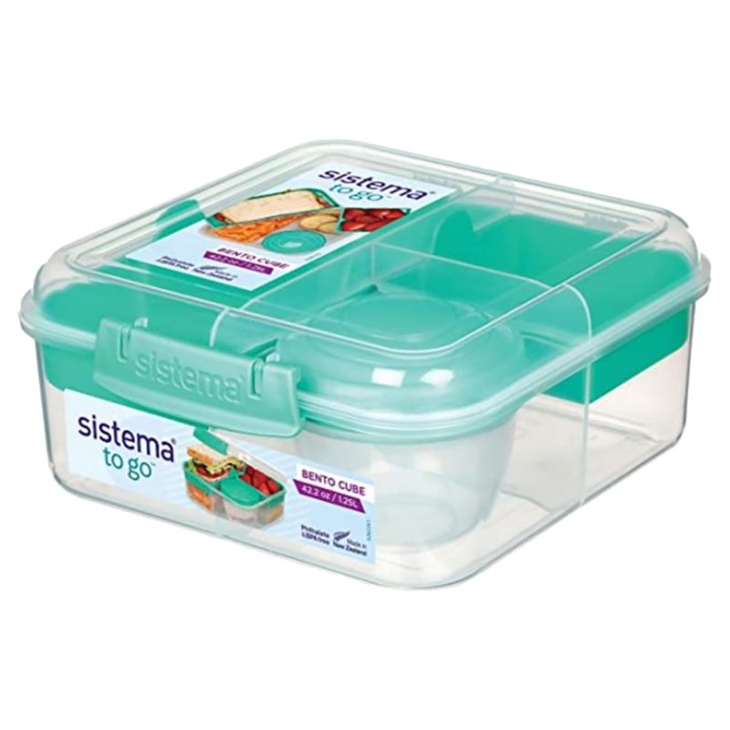 Sistema Ribbon Lunch Box 1.1L With Mini Bite Work School Lunch Box