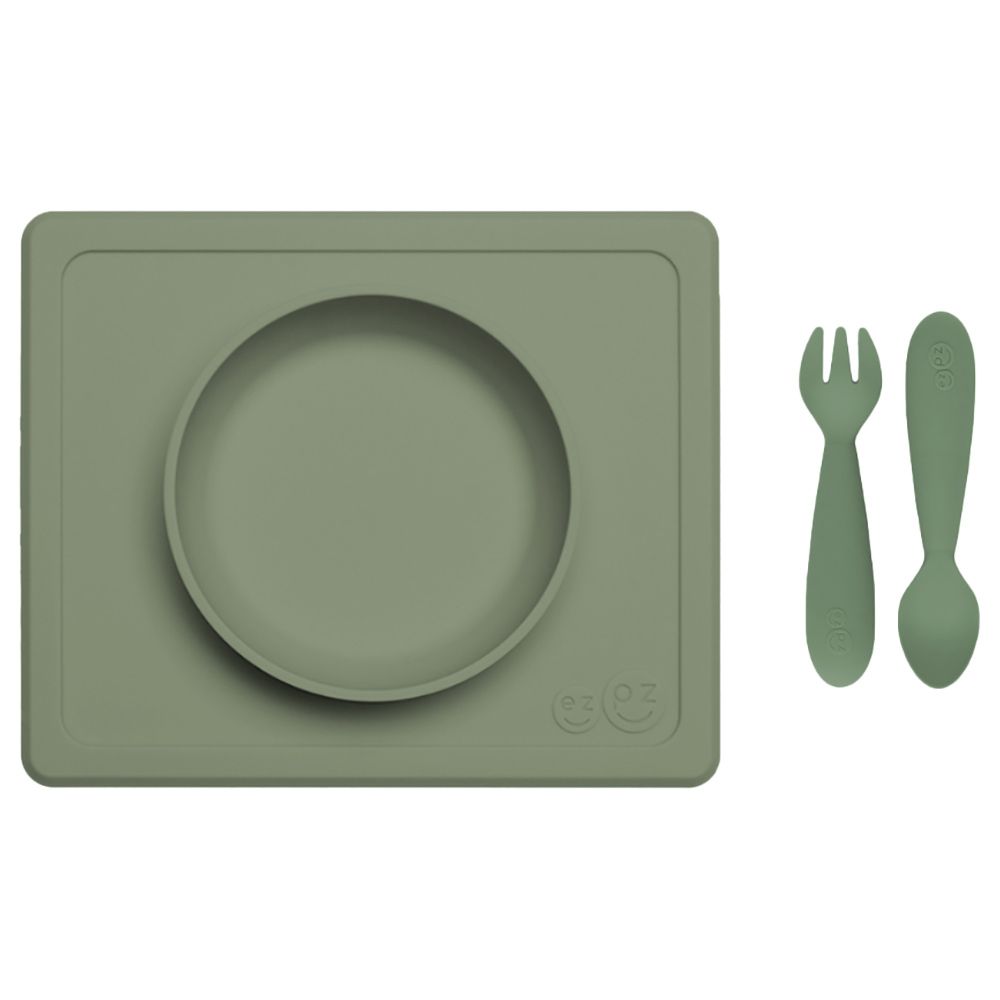 Ezpz Mini Feeding Set - Olive