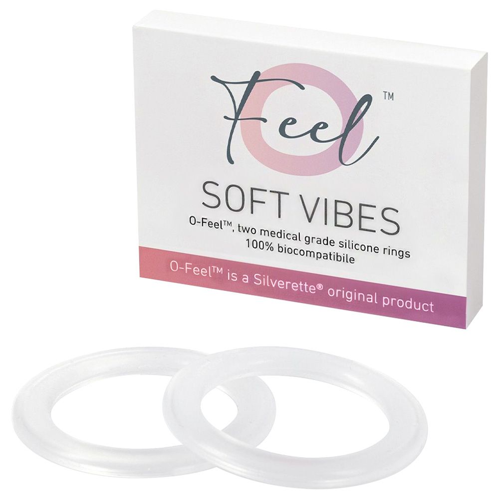 Silverette Silver Nursing Cups (Regular Size) + Ofeel Silicone Ring Bundle  (925 Silver)