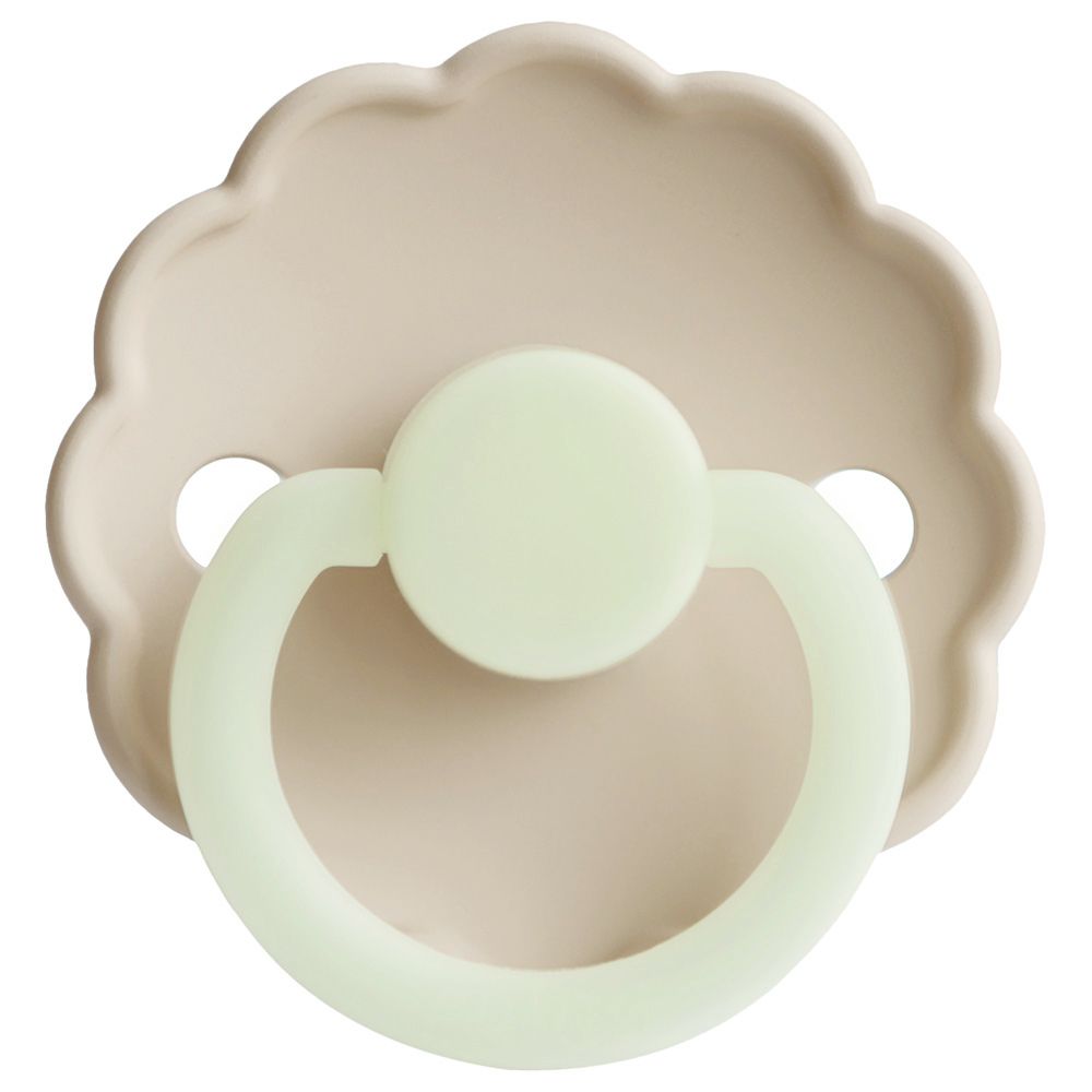 FRIGG - Daisy Latex Pacifier 6-18M 2-Pack S2 - Cedar/Lily Pad